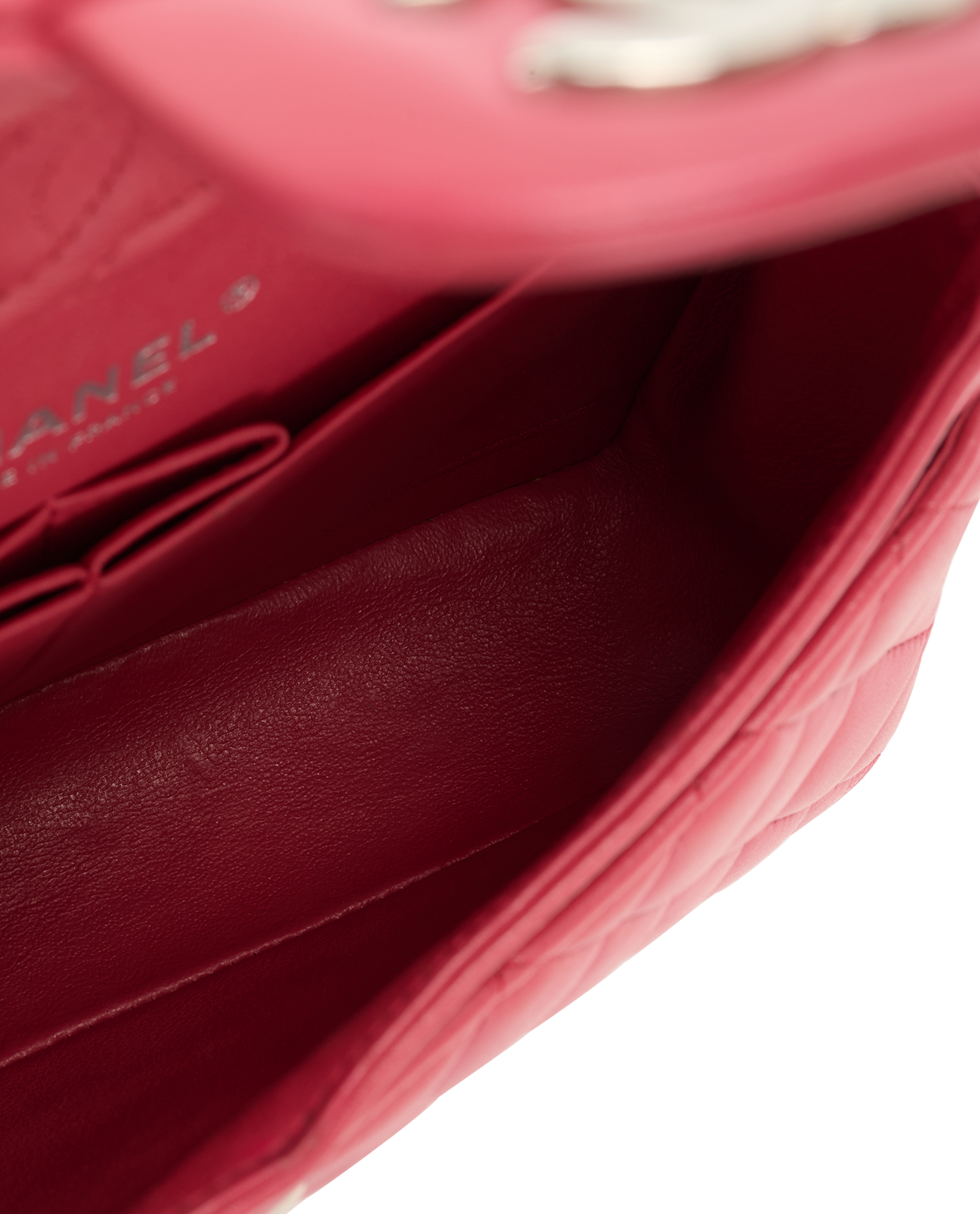 Small Double Classic Flap, &pound;4,500, Handbags, Pink, Leather, Other view